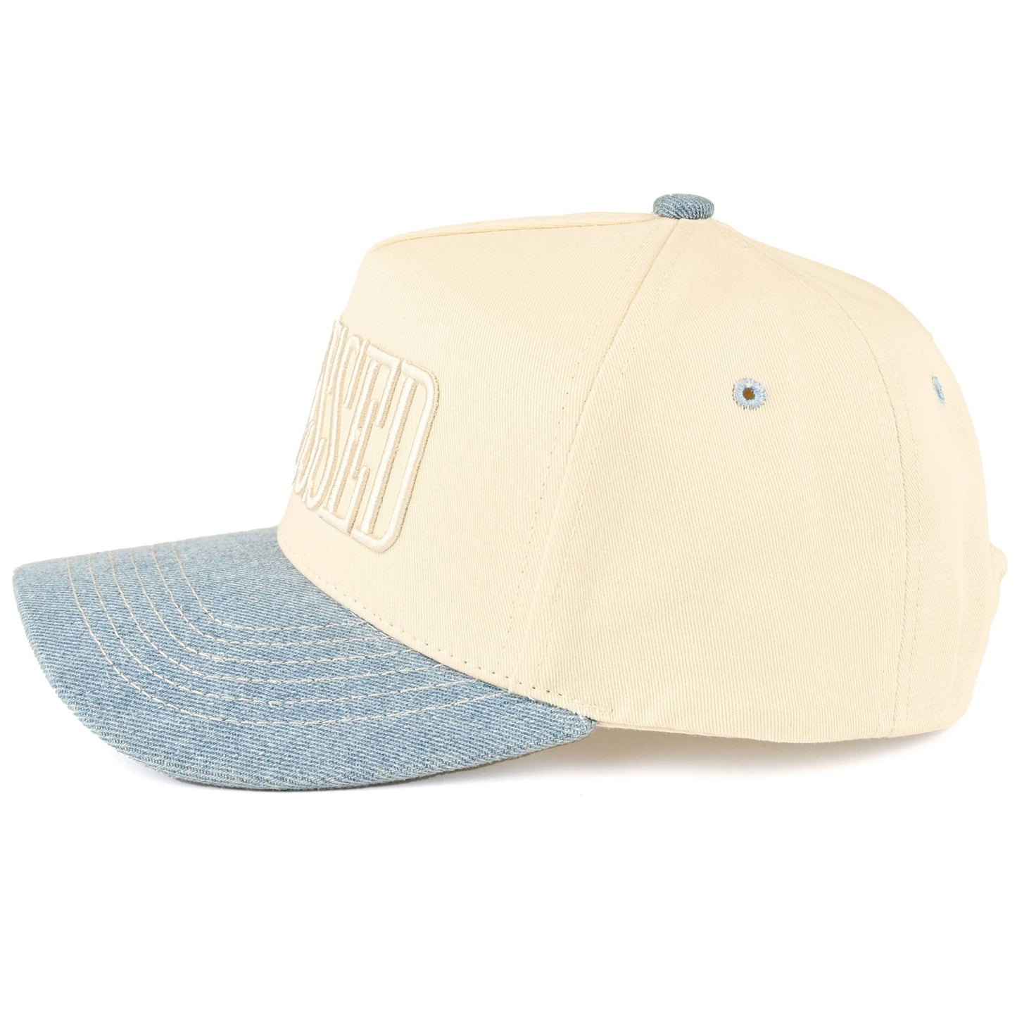 BLESSED Letter Embroidered Hat
