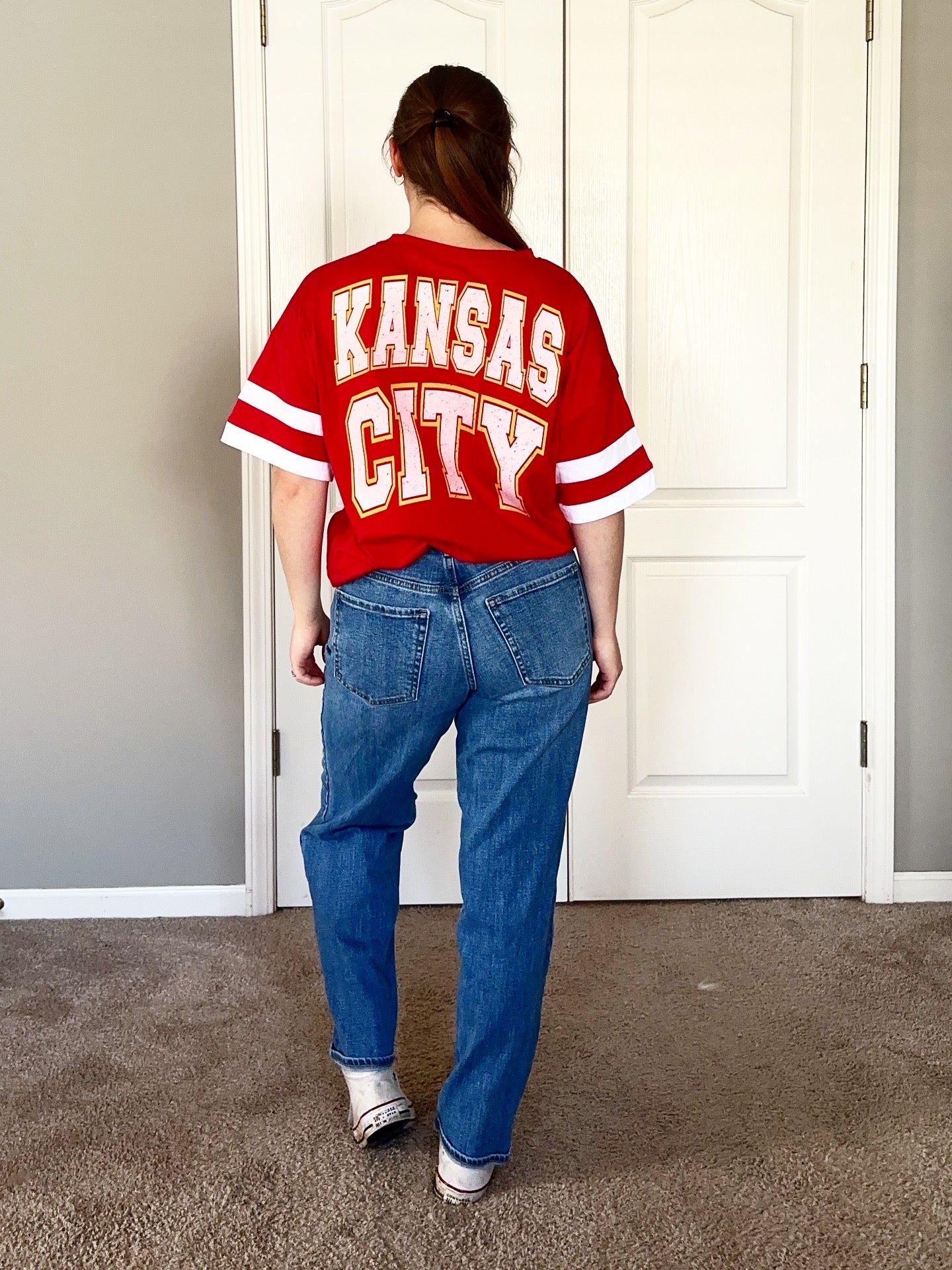 KC Striped Game Day Tee