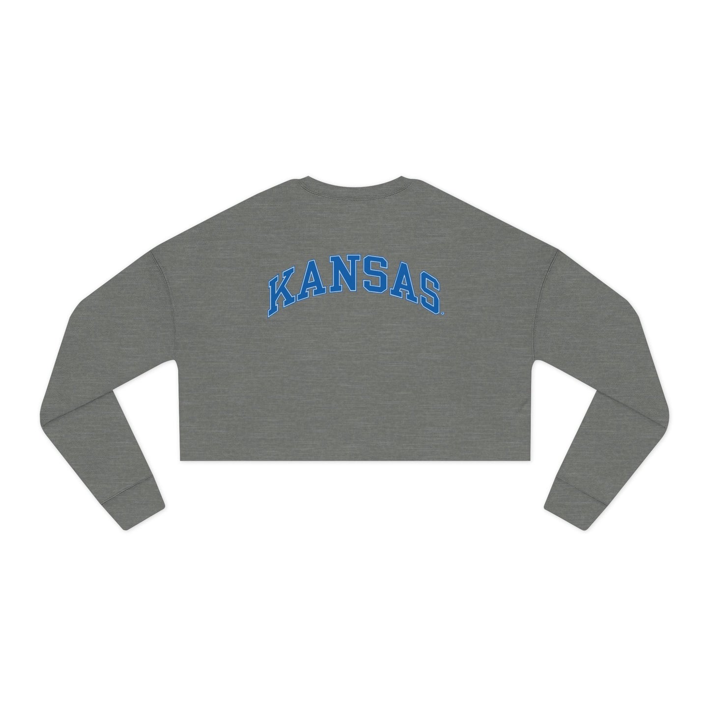 Vintage Jayhawk Cropped Sweatshirt