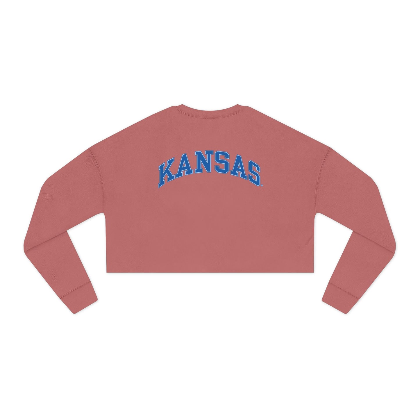 Vintage Jayhawk Cropped Sweatshirt