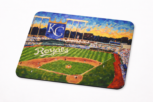 kc royals sunset stadium mouse pad