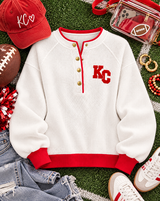 Kingdom Waffle Pullover