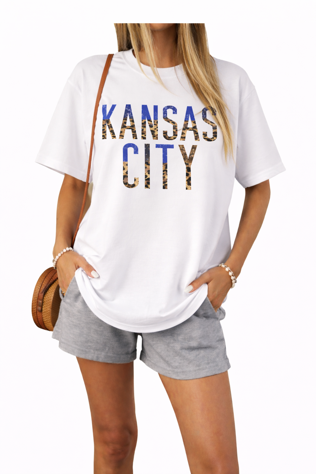 kc leopard graphic tee 🤎💙