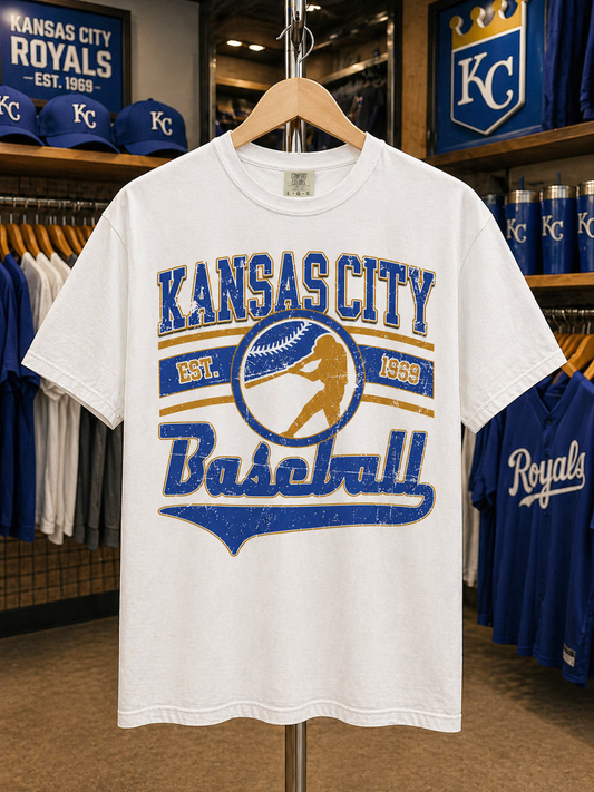 kansas city baseball vintage tee 💙⚾️