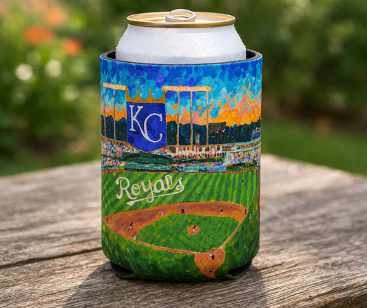 kc baseball watercolor print