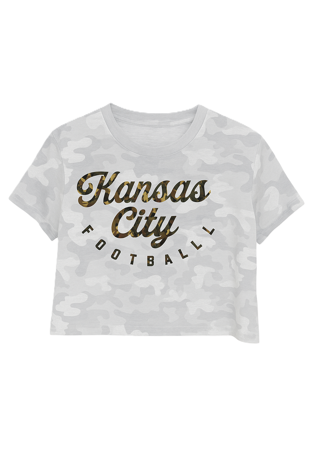 Kansas City Camo Crop Tee