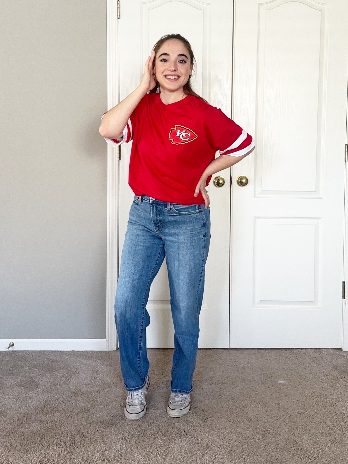 KC Striped Game Day Tee