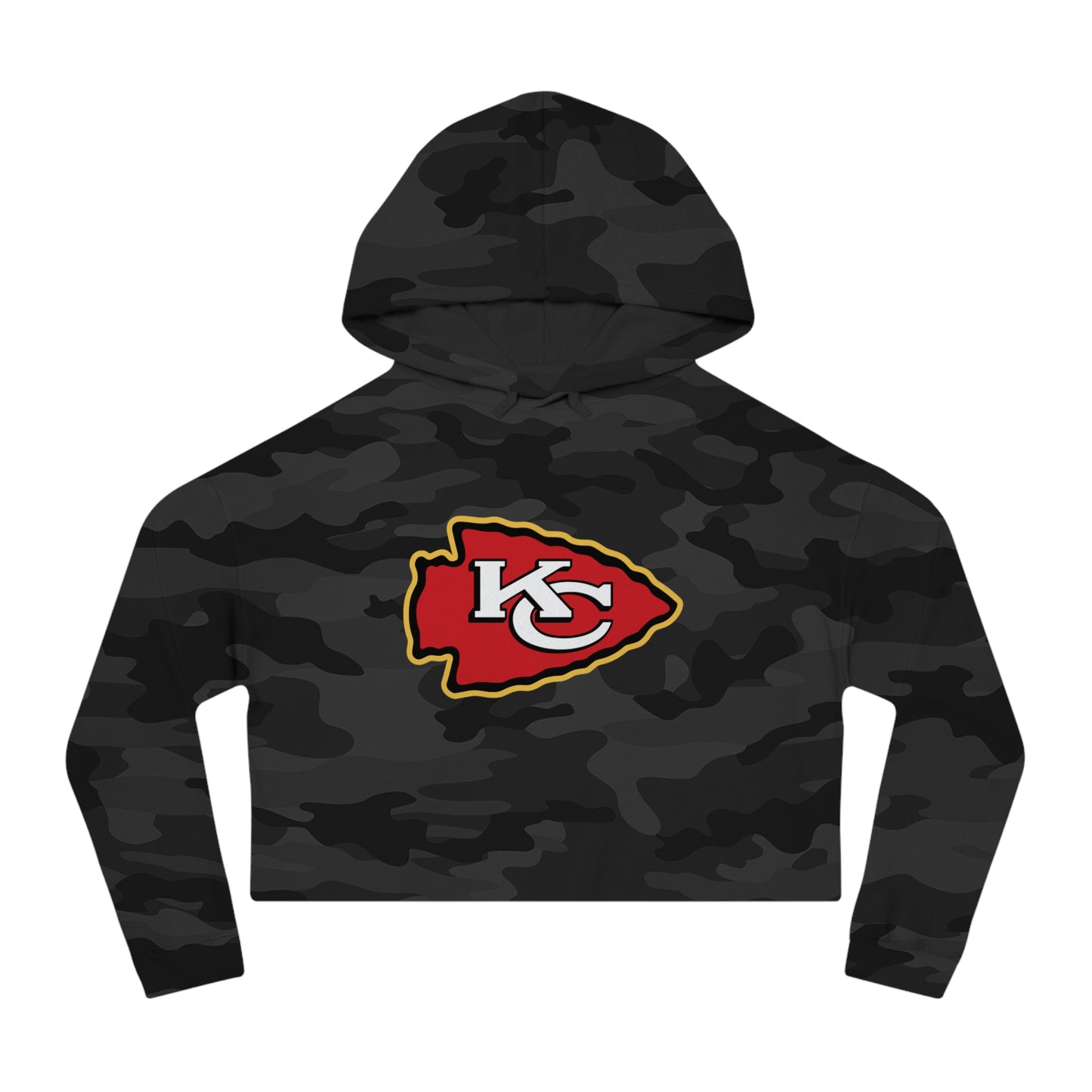 KC Camo Cropped Hoodie
