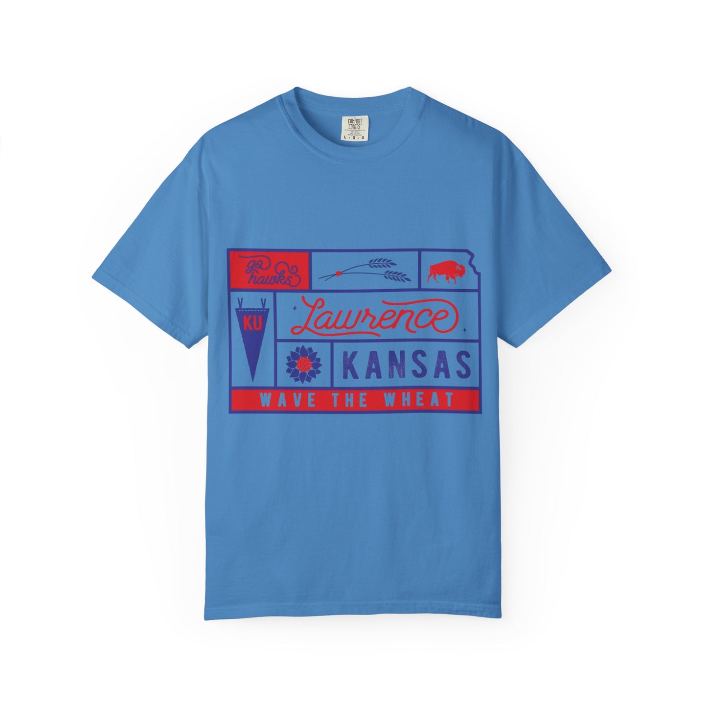 KU Wave the Wheat Tee