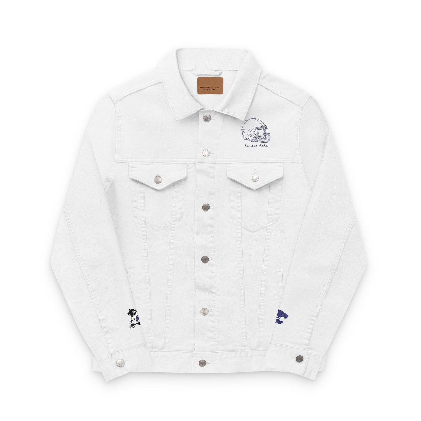 Cats Embroidered Denim Jacket