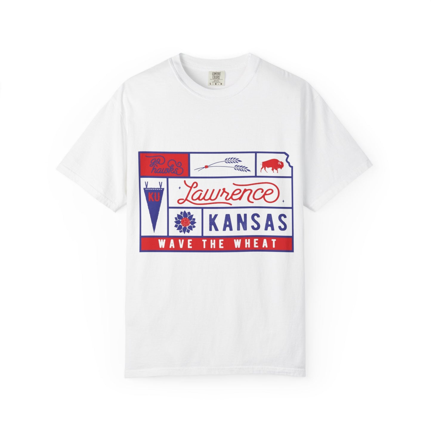 KU Wave the Wheat Tee
