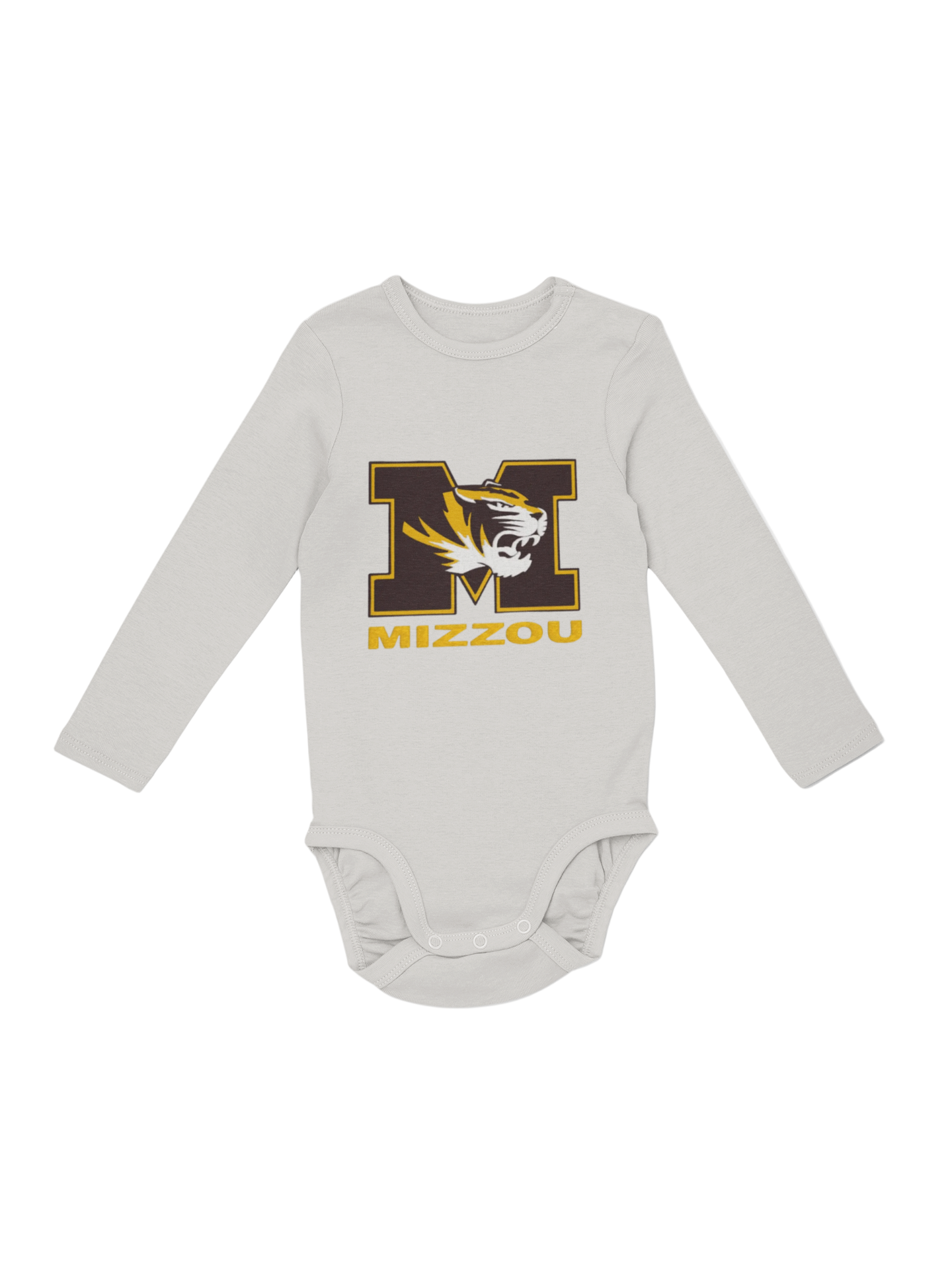 tiny tiger fan long sleeve onesie 🐾