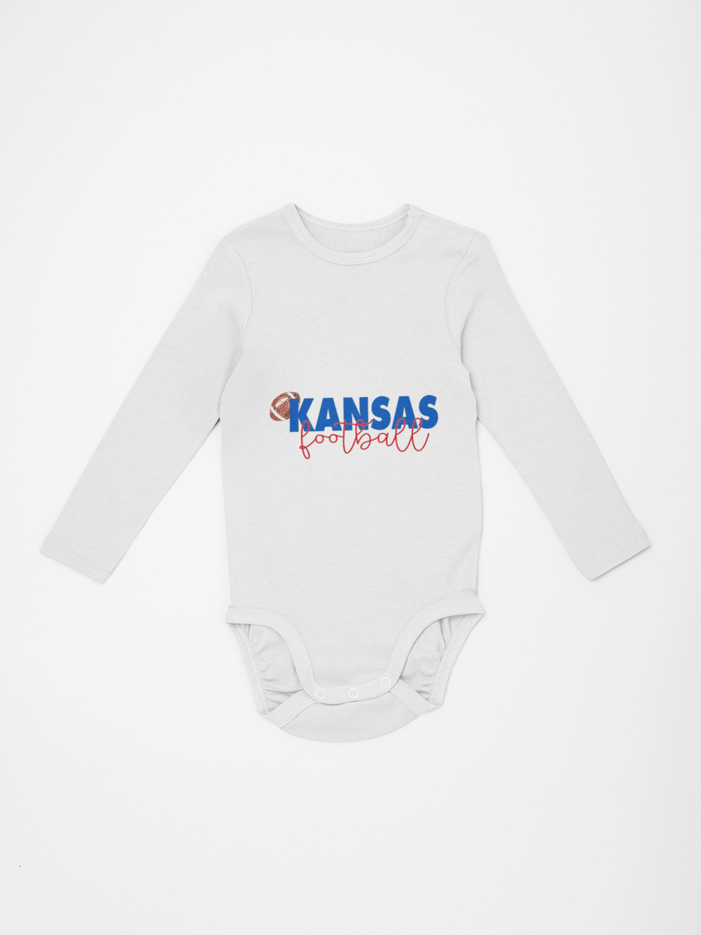 Little Kansas Fan Football One-Piece