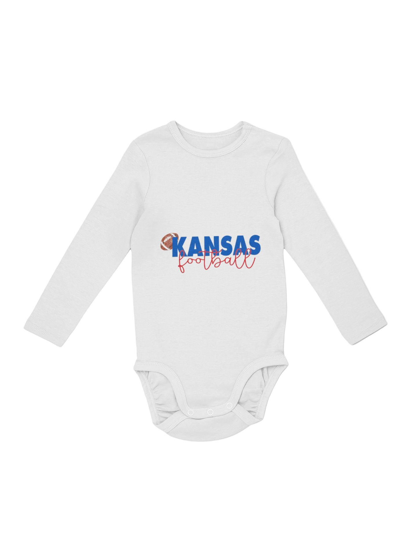 Little Kansas Fan Football One-Piece