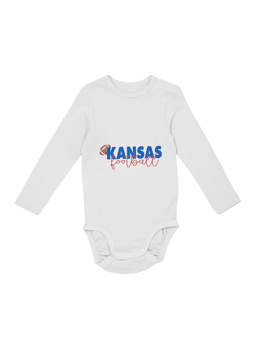 Little Kansas Fan Football One-Piece