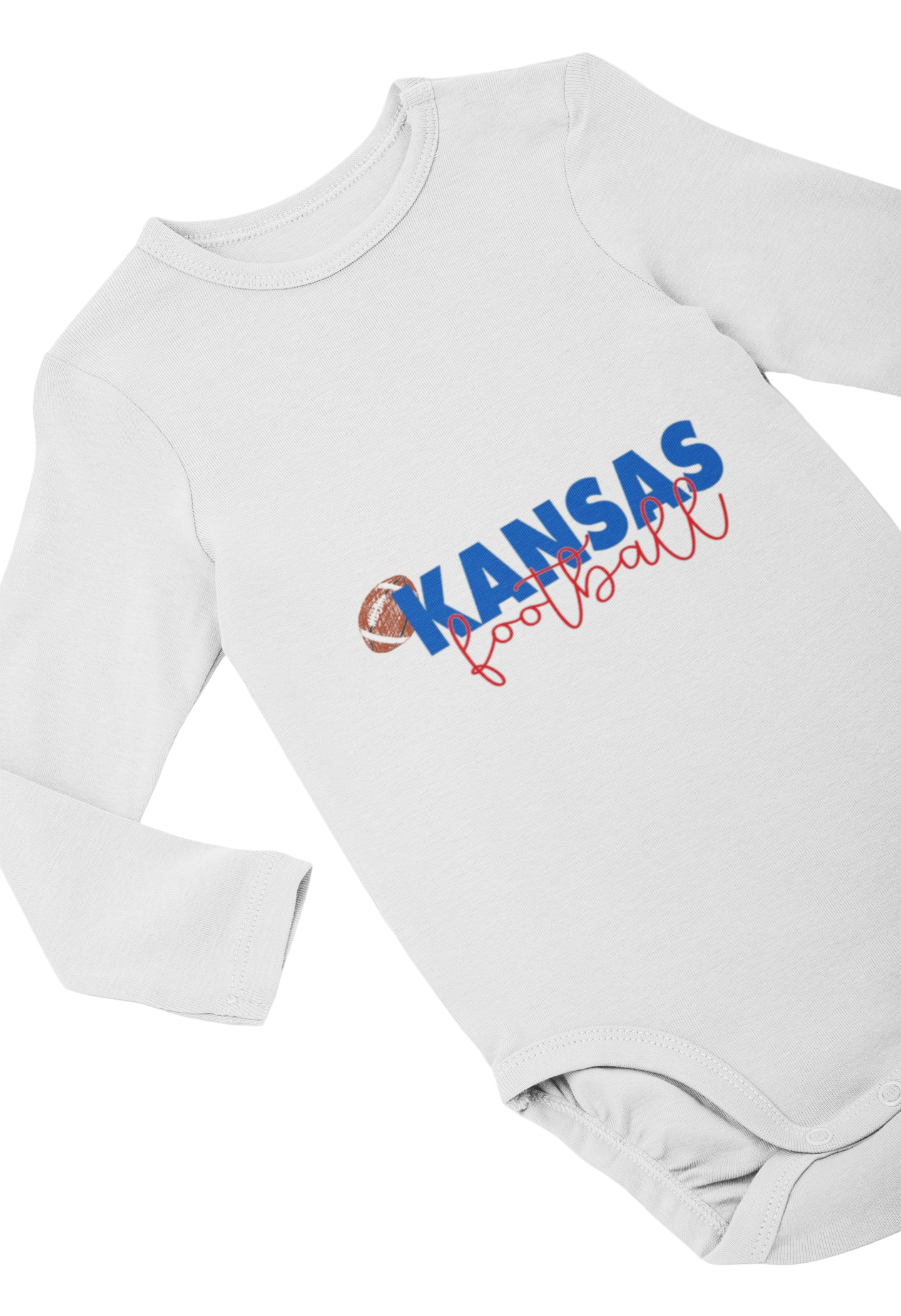 Little Kansas Fan Football One-Piece