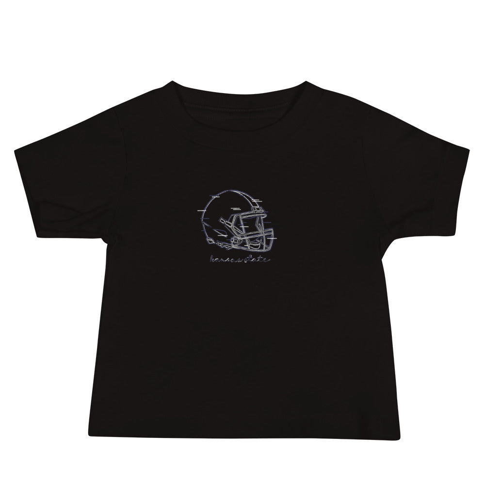 K-State "Glitch" Helmet Embroidered Tee
