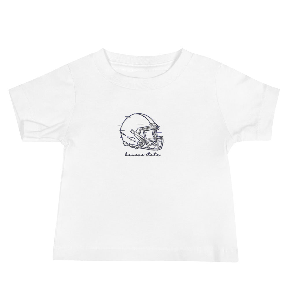 K-State "Glitch" Helmet Embroidered Tee