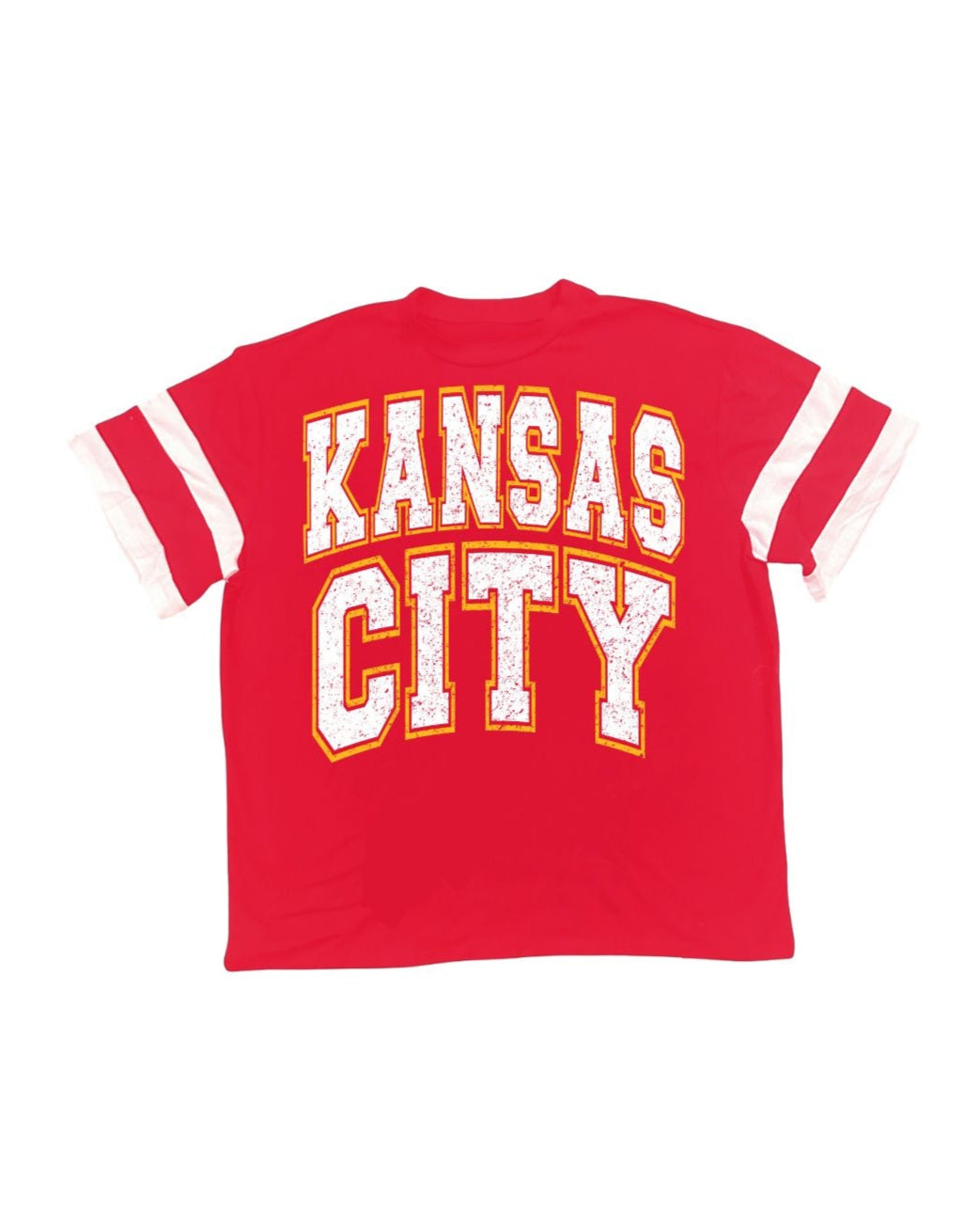 KC Striped Game Day Tee