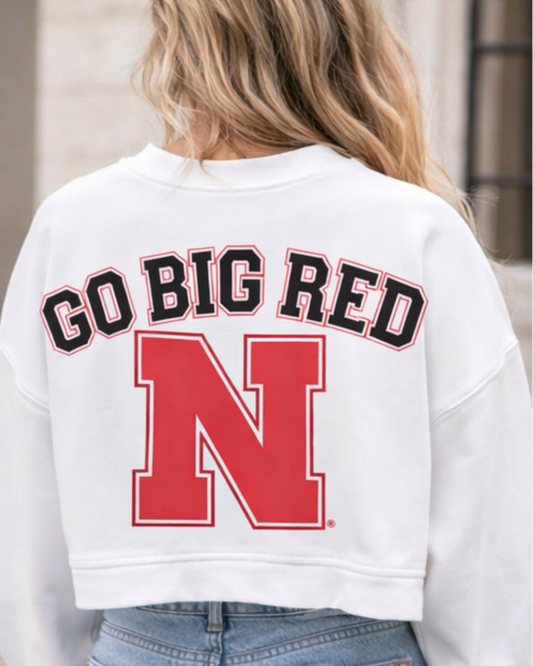 Big Red Energy Cropped Crewneck