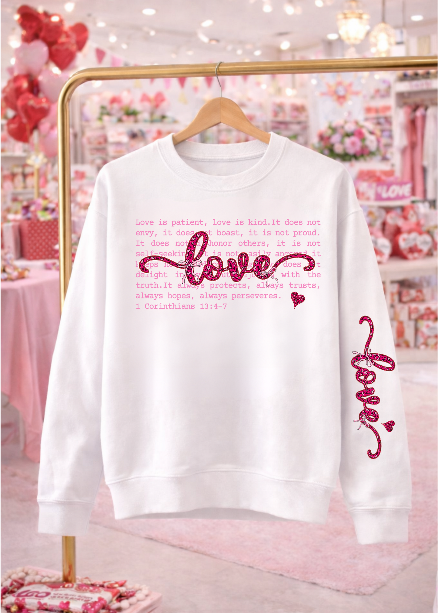 Love Is Patient Crewneck