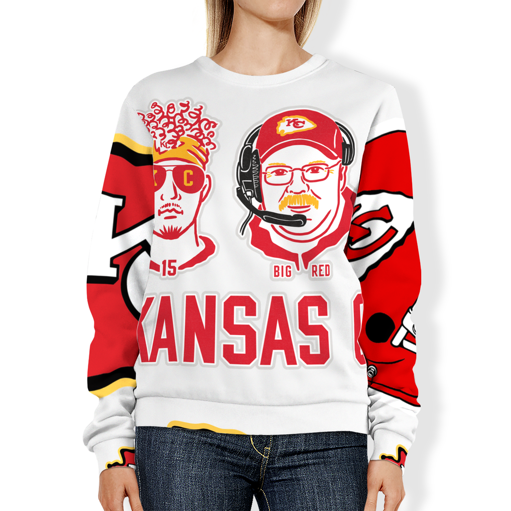 Red Kingdom Ready Crew – Bold Game Day Sweatshirt