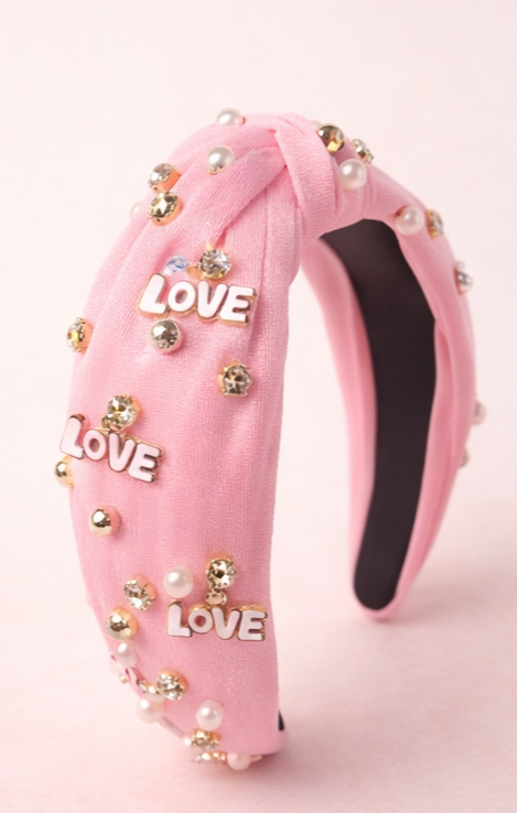 Love Notes Embellished Knot Headband