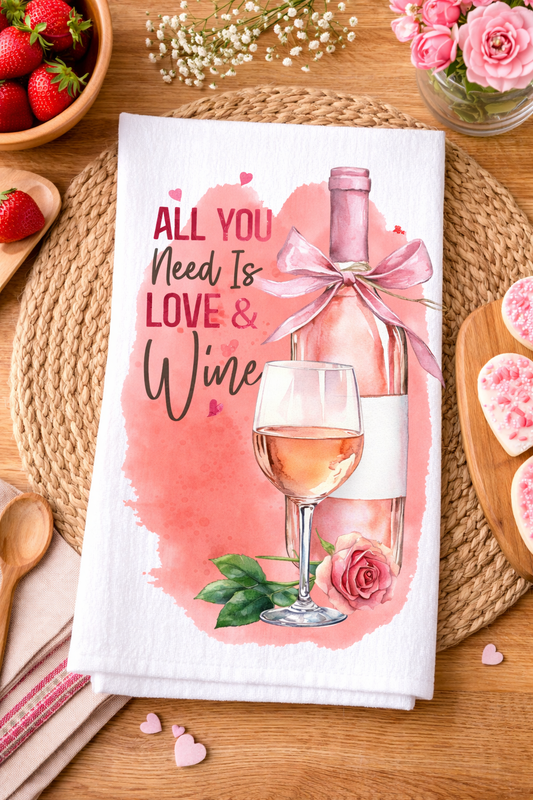 All You Need Is Wine Tea Towel