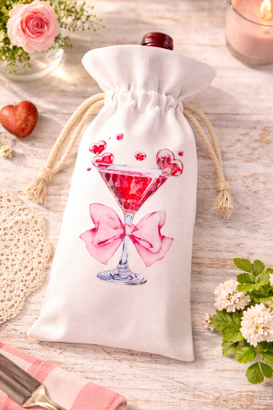 Heart Cocktail Wine Tote