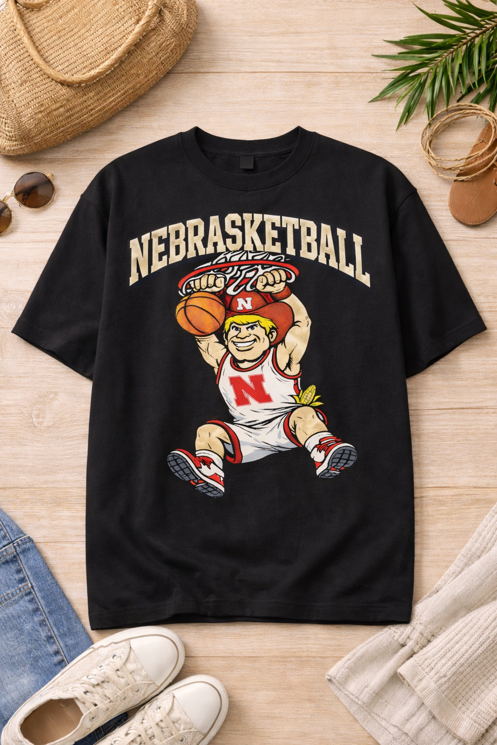 Nebrasketball Tee