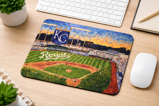 kc royals sunset stadium mouse pad