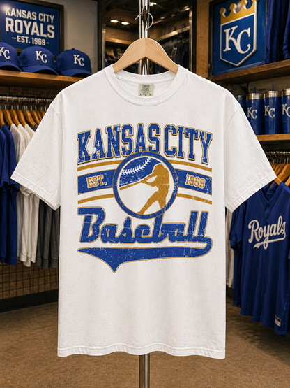 kansas city baseball vintage tee 💙⚾️
