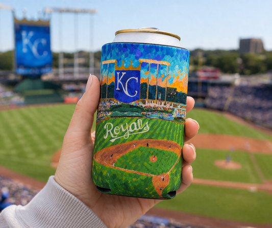 kc baseball watercolor print