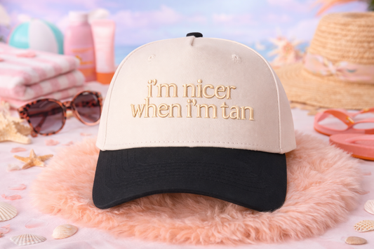 i'm nicer when i'm tan