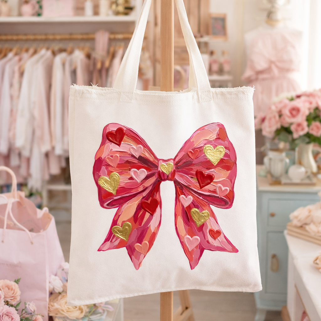 Painted Bow Tote
