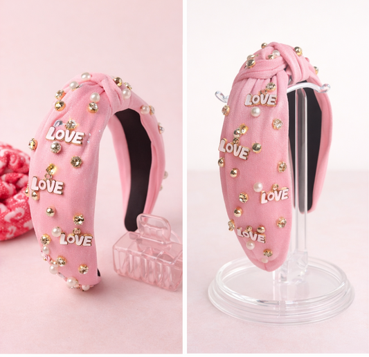 Love Notes Embellished Knot Headband