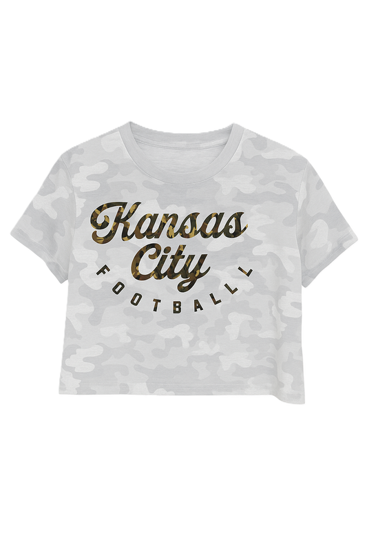 Kansas City Camo Crop Tee