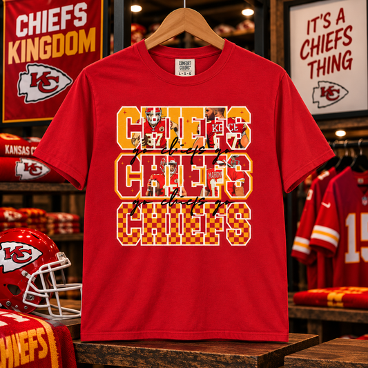 Kansas City Chiefs Retro Check Tee