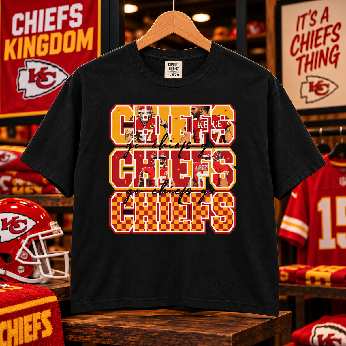 Kansas City Chiefs Retro Check Tee