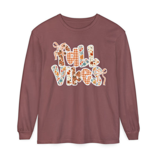 Fall Vibes Patchwork Long Sleeve