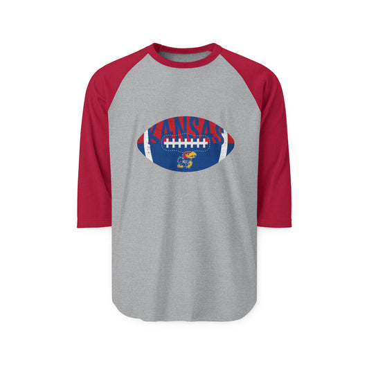 Kansas Football Raglan Tee