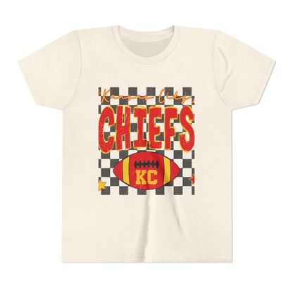 KC Chiefs Checkerboard Tee – Retro Game Day Vibes