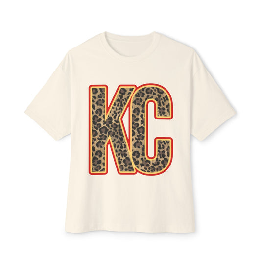 Leopard Print KC Boxy Tee