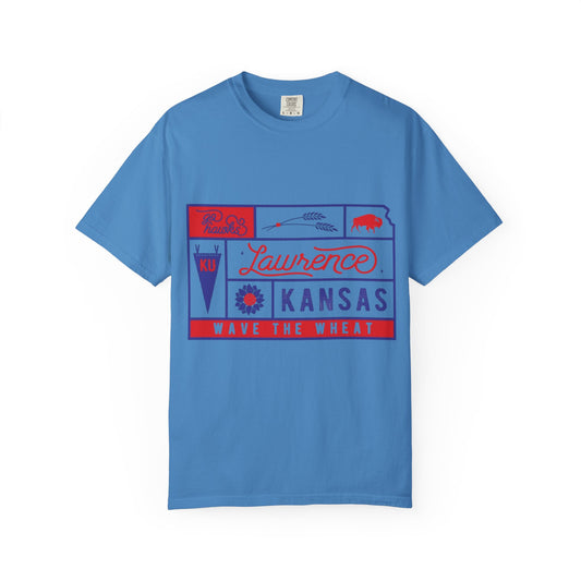 KU Wave the Wheat Tee