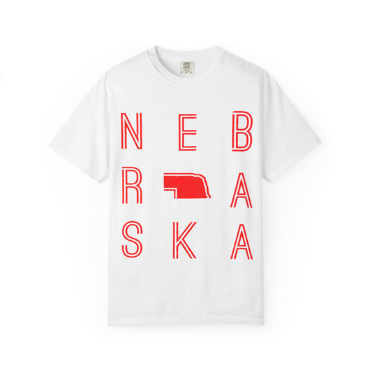 Nebraska Block Letter Tee