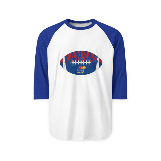 Kansas Football Raglan Tee