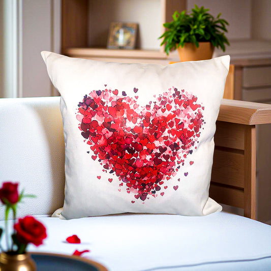 Hearts A Flutter Throw Pillow