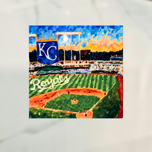 KC Landmark Watercolor Coaster