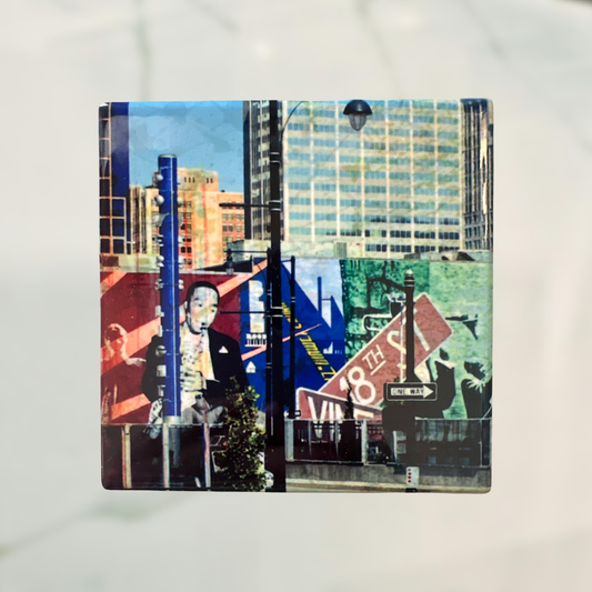 KC Landmark Watercolor Coaster