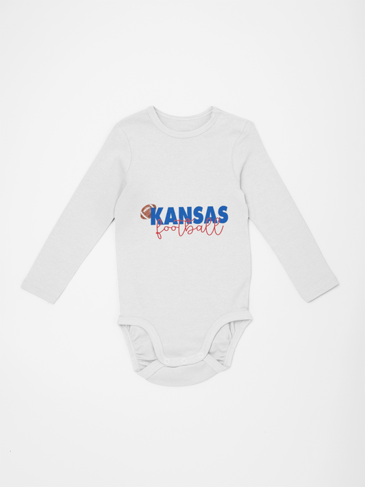 Little Kansas Fan Football One-Piece
